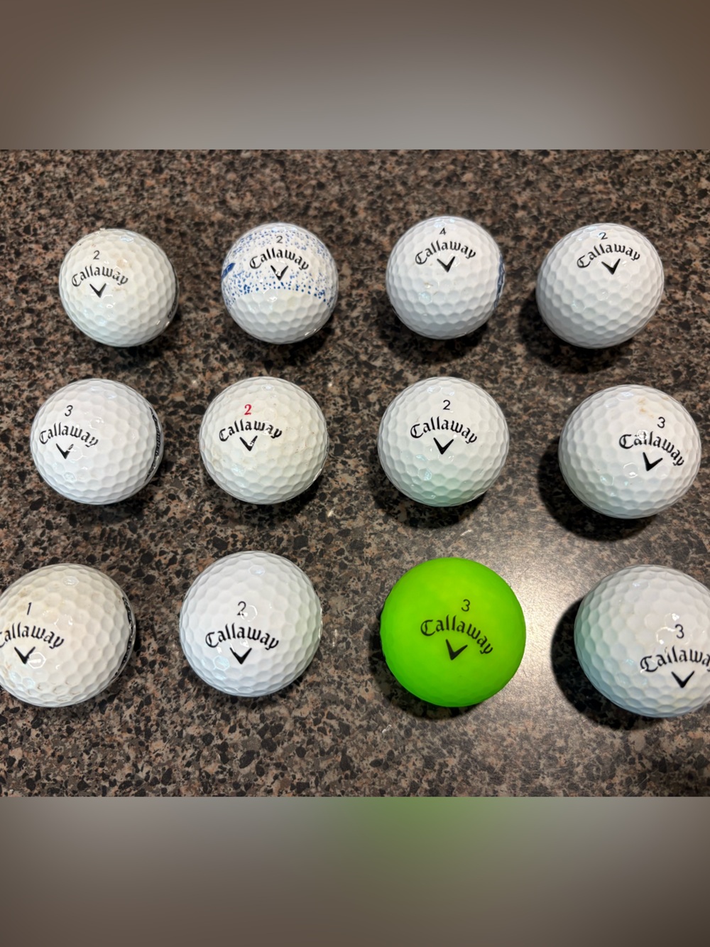 Callaway Golf Balls - White & Bright Green Accent (12 Pack)